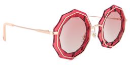 Princess Geometric Red Sunglasses2