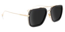 Gifford Black-Gold Aviator Sunglasses2