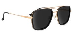 Nayeli Aviator Black-Gold Sunglasses2