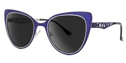 Eileen Cateye Blue Sunglasses1