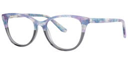 Edith Cateye Blue Pattern Glasses2