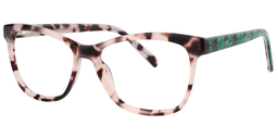 Judith Rectangle Pink Floral Glasses2