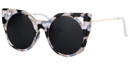 Dahlia Cateye Blue-Black Sunglasses2