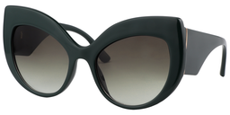 Tania Cateye Dark Green Sunglasses2