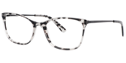 Kelvin Rectangle Black-Clear Glasses2