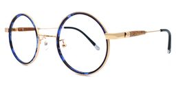 Leon Retro Blue Glasses5