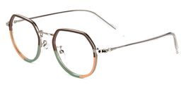 Matthew Geometric Green-Orange Glasses3