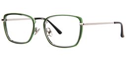 Georgia Rectangle Green Glasses4