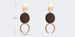 Vintage Round Shaped Gold Earrings3