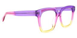 Xion Square Pink-Yellow Glasses2