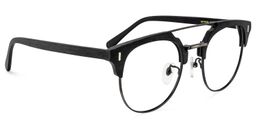 Clarence Aviator Black Glasses2