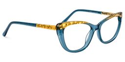 Claudius Cat Eye Blue Glasses2
