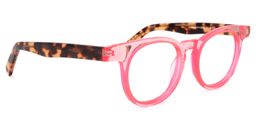 Yasser Round Pink Glasses2