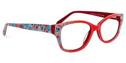Clemence Rectangle Red Glasses1