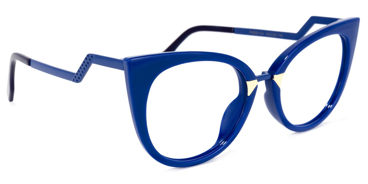 Cat Eye Blue Glasses | Zeelool Glasses2