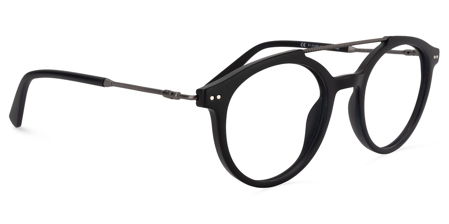 Aviator Black Glasses | Zeelool Glasses2