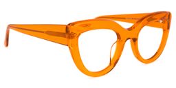 Caren Cateye Orange Glasses2