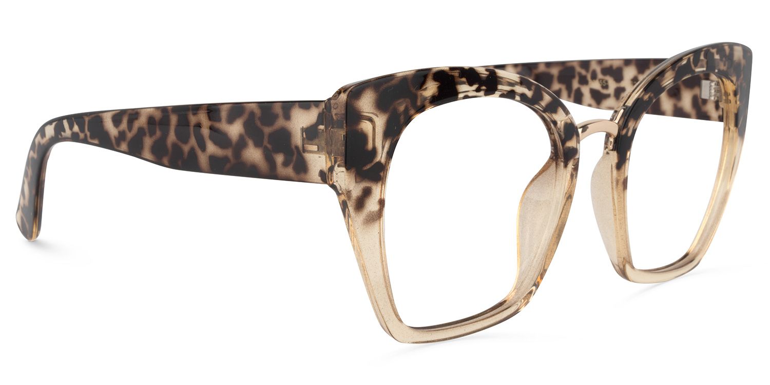 Cat Eye Light Tortoise Glasses | Zeelool Glasses4