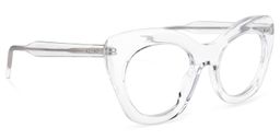 Maria Cat-eye Clear Glasses2