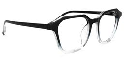 Preston Square Black-Clear Glasses2