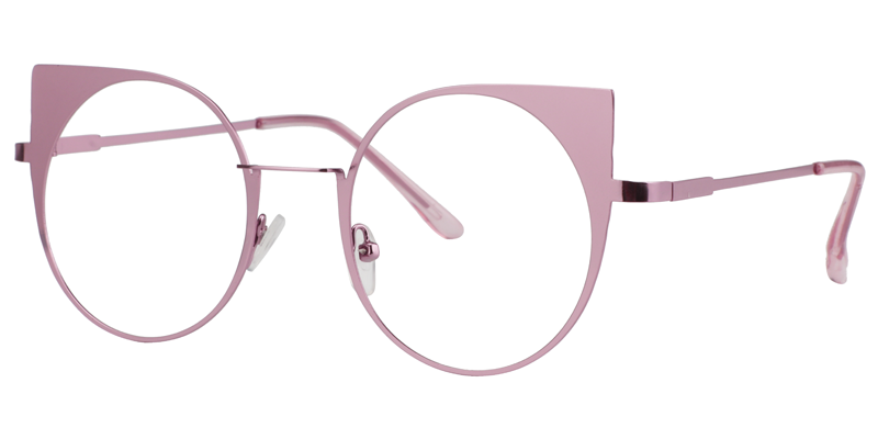 Cateye Pink Glasses2