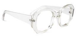 Desire Geometric Clear Glasses1