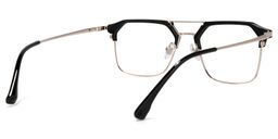 Mestey Sqaure Black Glasses3