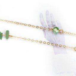 Jade Gold Eyeglasses Chain-091