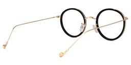 Ruffin Round Black Glasses3