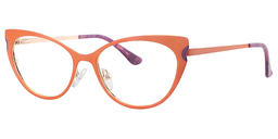 Geraldine Cateye Living Coral Glasses 2