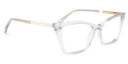 Douglass Cat Eye Clear Glasses1