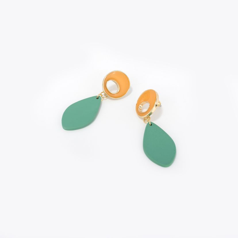 Stylish Leaf Shape Green Glasses