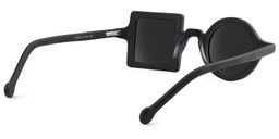 Paola Asymmetric Black Sunglasses3