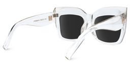 Alberta Cat Eye Clear Sunglasses2