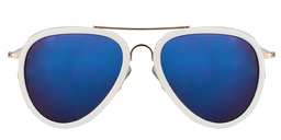 Adair Aviator White Sunglasses1