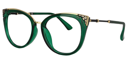 Dalton Cat Eye Green Glasses1