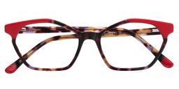 Kitty Cat Eye Red Glasses1