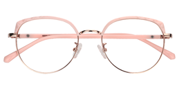 Flora Browline Pink Glasses1