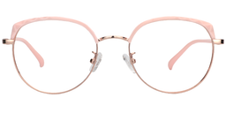 Flora Browline Pink Glasses0