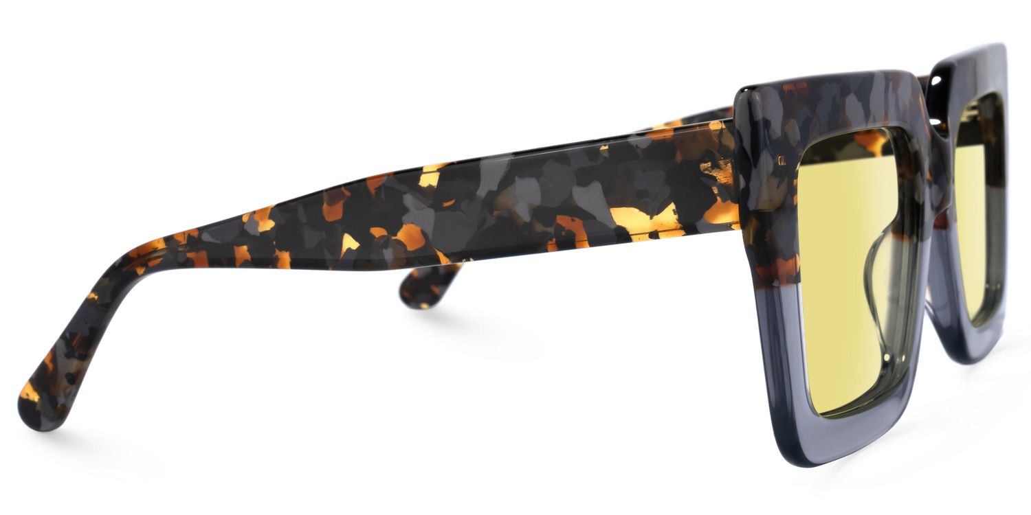 Brandon Square Gray Sunglasses for Women & Men | ZEELOOL UK2