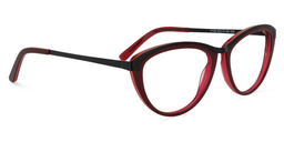 Cirocco Cat Eye Dark Red Glasses3