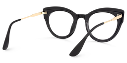 Demetrius Cat Eye Black Glasses4
