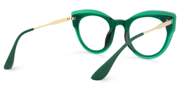 Demetrius Cat Eye Dark-Green Glasses4