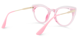 Demetrius Cat Eye Pink Glasses4