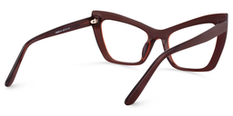 Driscoll Cateye Dark-Red Glasses4