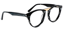 Rowan Round Black Glasses3
