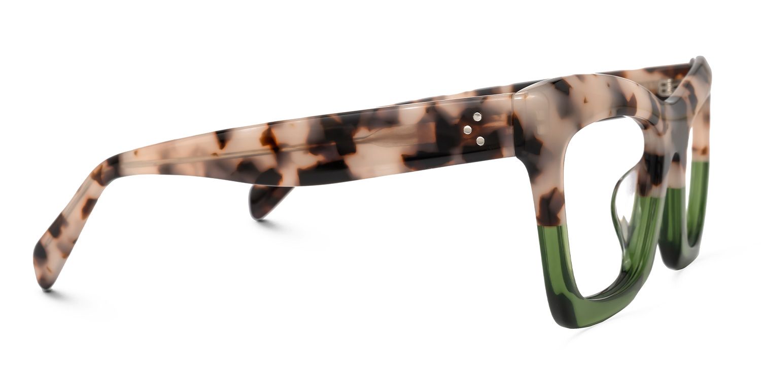 Benitez Square Two-Tone Frame & Prescription Eyeglasses4