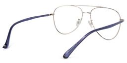 Paige Aviator Silver Glasses4