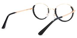 Finley Round Black Glasses4