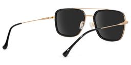 Nayeli Aviator Black-Gold Sunglasses4
